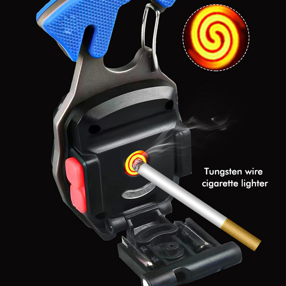 COB Lantern Mutifuction Portable Flashlight Pocket Work Light Outdorr Camping Fishing Climbing LED Light Bottle Opener Hook - Image 4