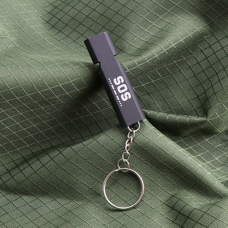Survival First Aid Whistle Double Tube Outdoor Survival - Image 3