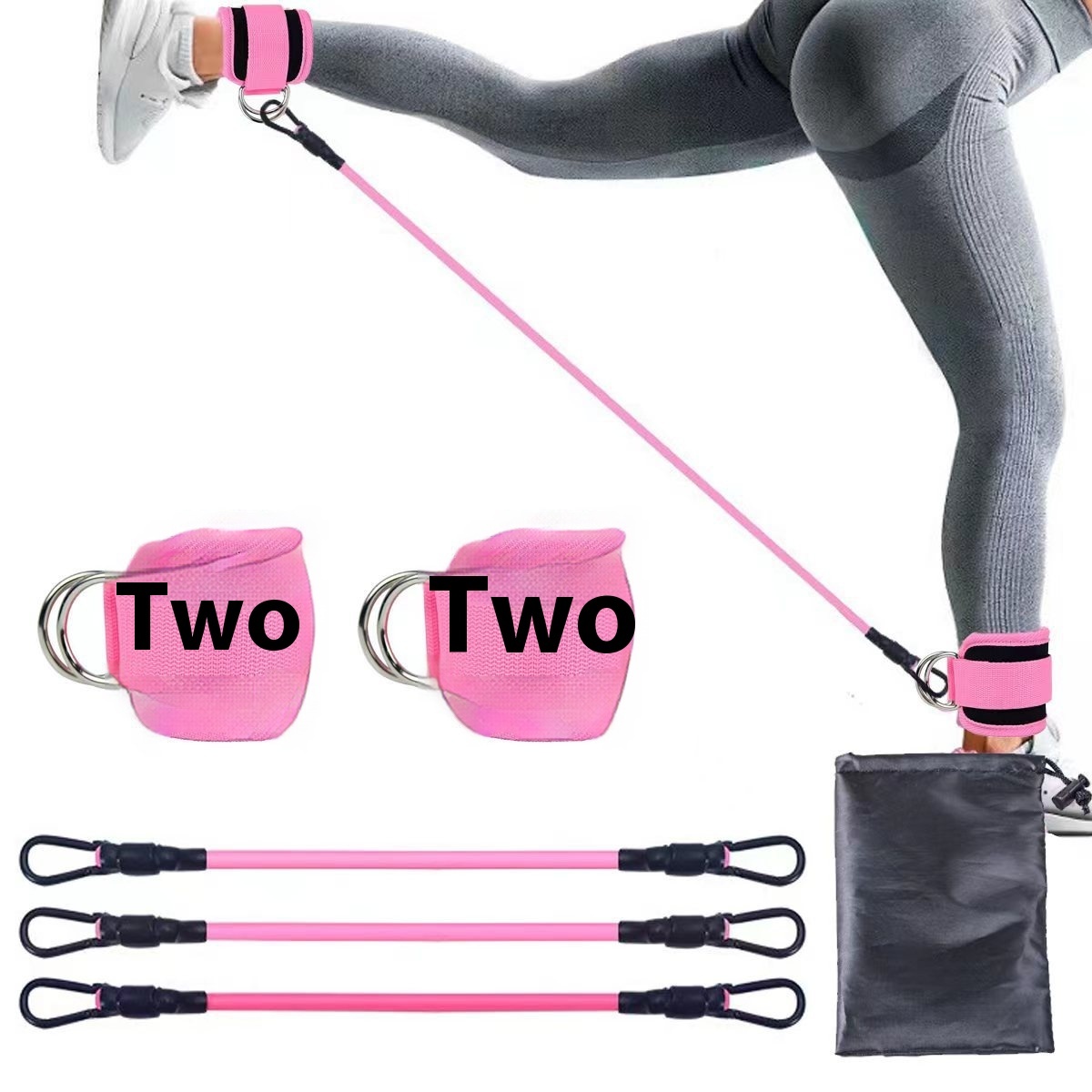 Ankle Strap Resistance Bands Hip Leg Strength Pull Rope Fitness Elastic Training Home Yoga Pilate Crossfit Workout Gym Equipment - Image 6