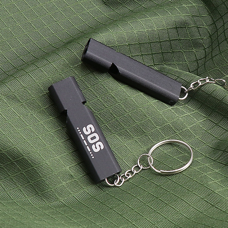 Survival First Aid Whistle Double Tube Outdoor Survival - Image 2