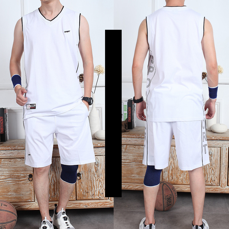Basketball Sports Suit Men's Summer Casual Wear Sleeveless Thin Vest Running Suit Shorts Sportswear - Image 2