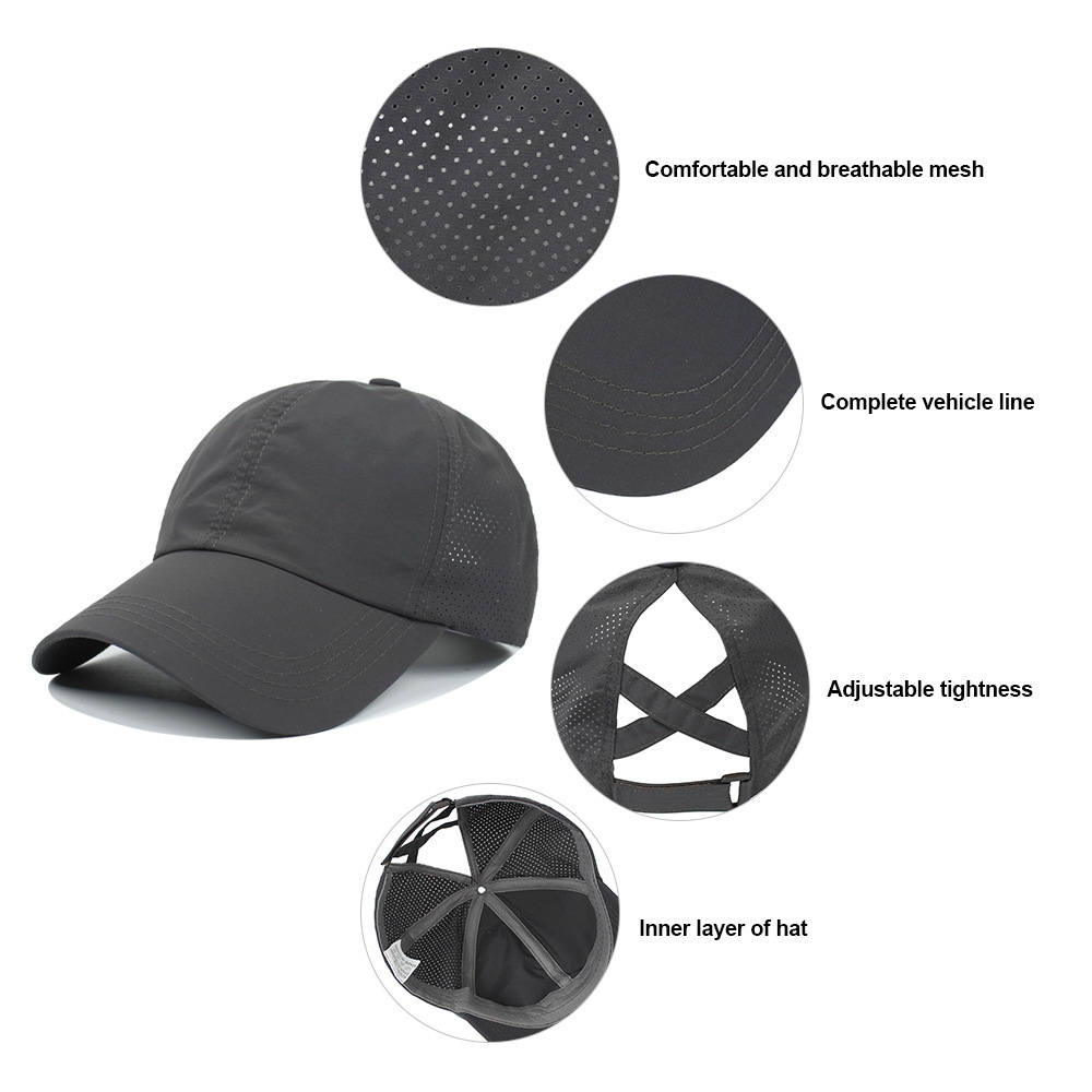 Women's New Outdoor Sports Ponytail Baseball Hat - Image 3