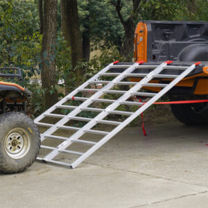 VEVOR Tri-Fold Aluminum Loading Ramp 1500 Lbs 77in X 54in For Tractors ATVs UTVs VEVOR Tri-Fold Aluminum Loading Ramp 1500 Lbs 77in X 54in For Tractors ATVs UTVs