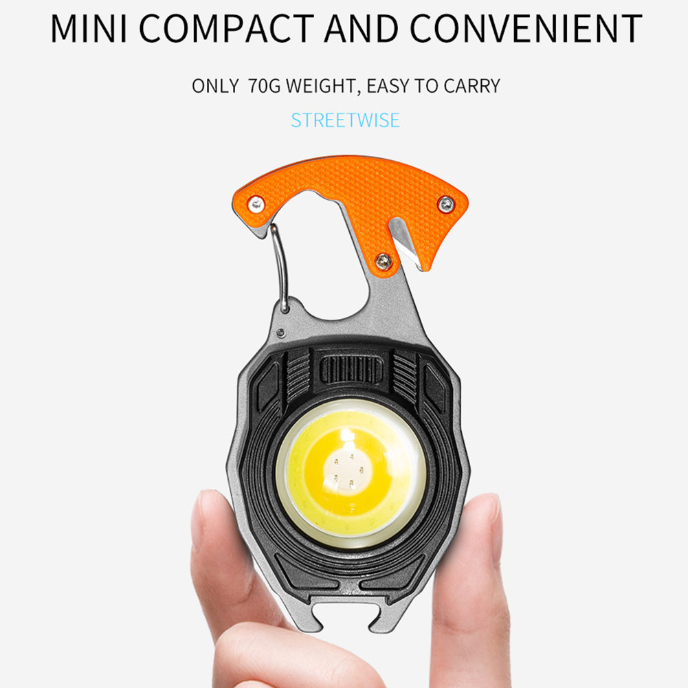 COB Lantern Mutifuction Portable Flashlight Pocket Work Light Outdorr Camping Fishing Climbing LED Light Bottle Opener Hook - Image 3