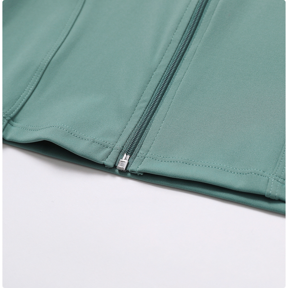 Zipper Outdoor Running Sports Ladies Yoga Jacket - Image 9