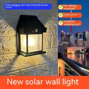 Outdoor Solar Waterproof Tungsten Induction Garden Wall Lamp Outdoor Solar Waterproof Tungsten Induction Garden Wall Lamp